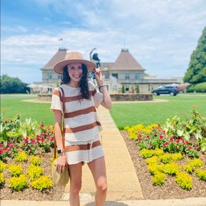Vinnie Louise striped sweater set